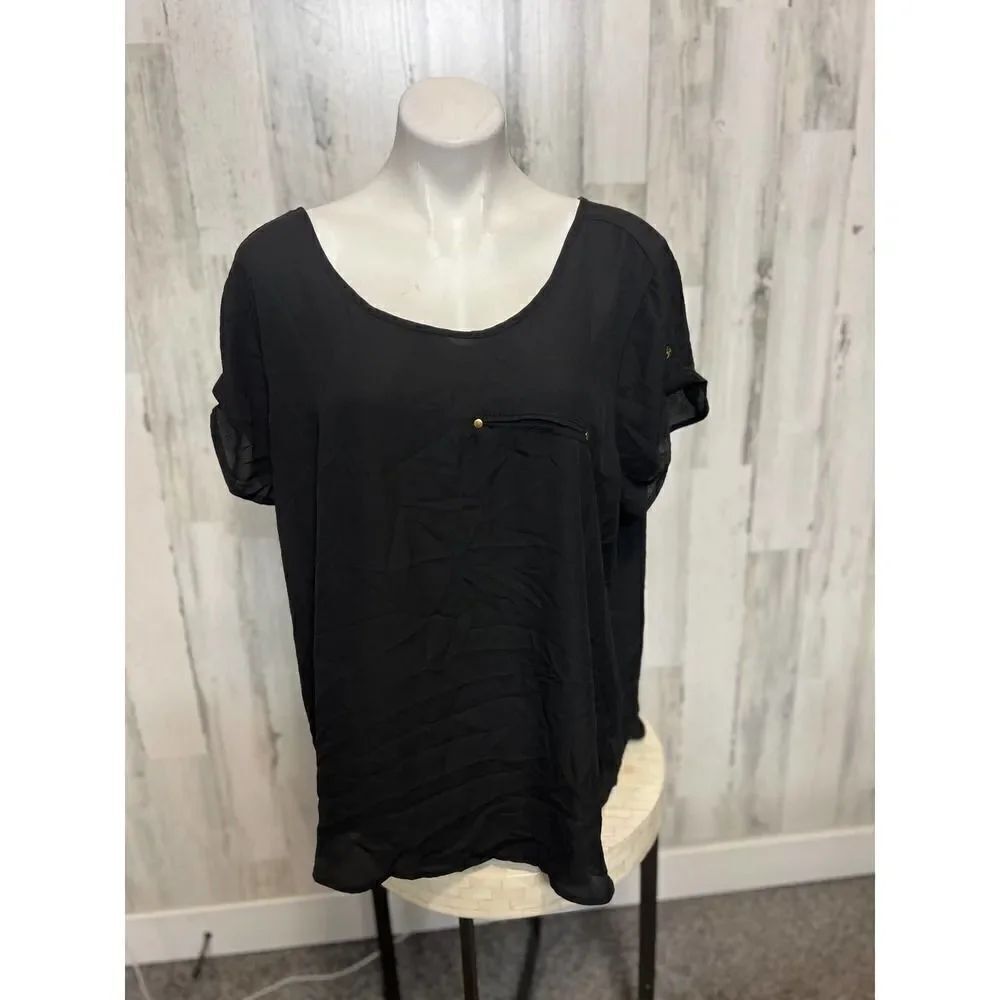 New look black blouse